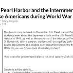 Pearl Harbor & Executive Order 9066: Lesson Plan | And Then