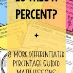 Percents Differentiated Lesson Activities And Centers | Math