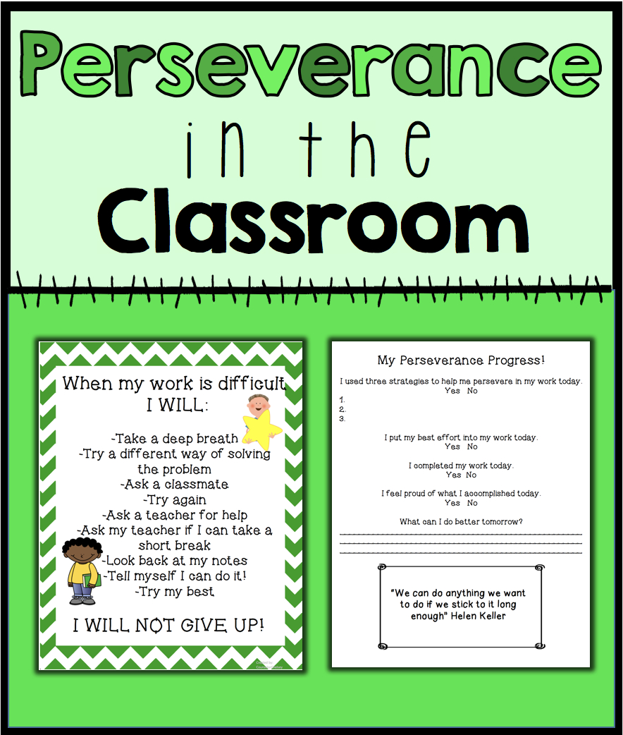 Perseverance Activities For Growth Mindset And Character