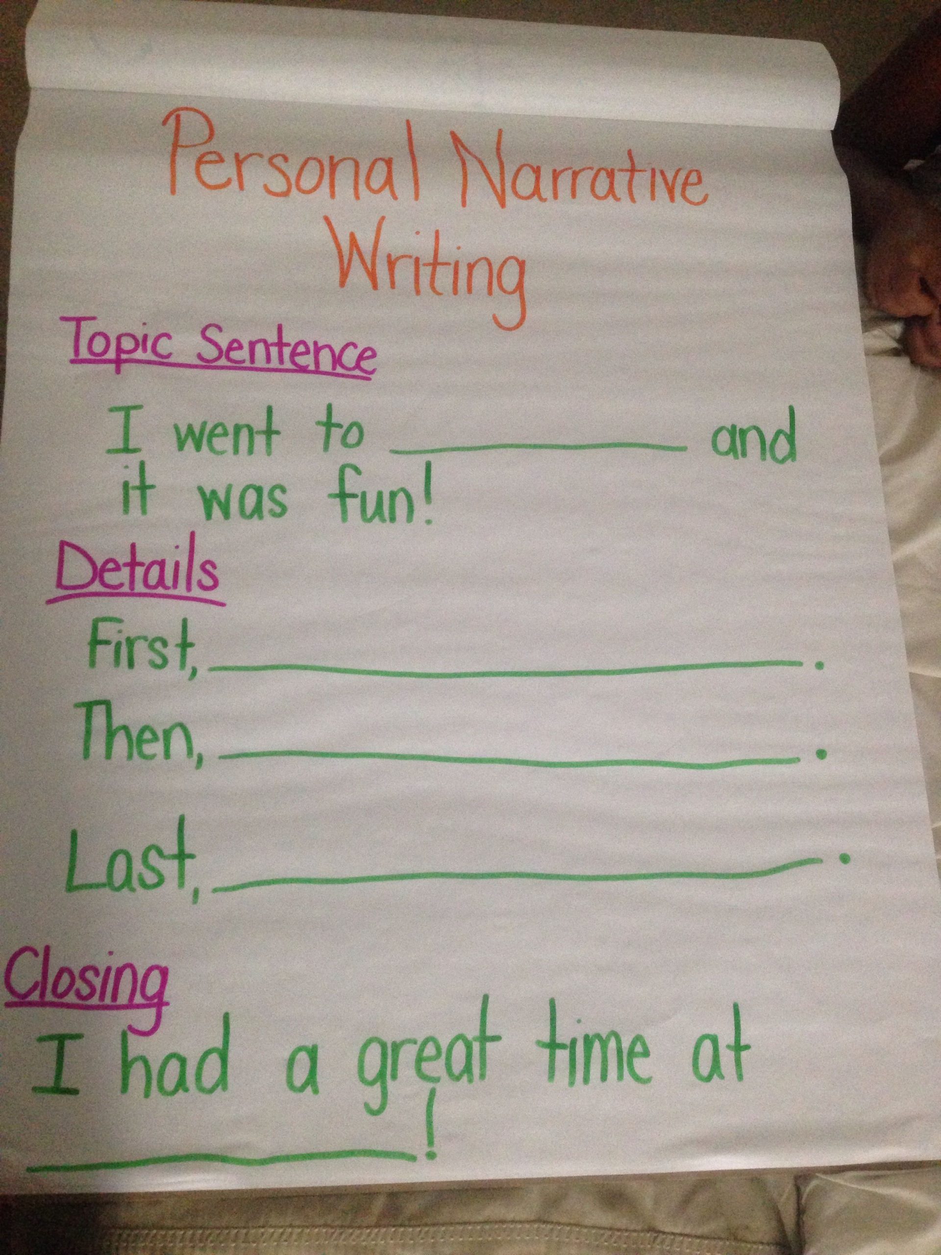 Personal Narrative Writing First Grade Writer&amp;#039;s Workshop