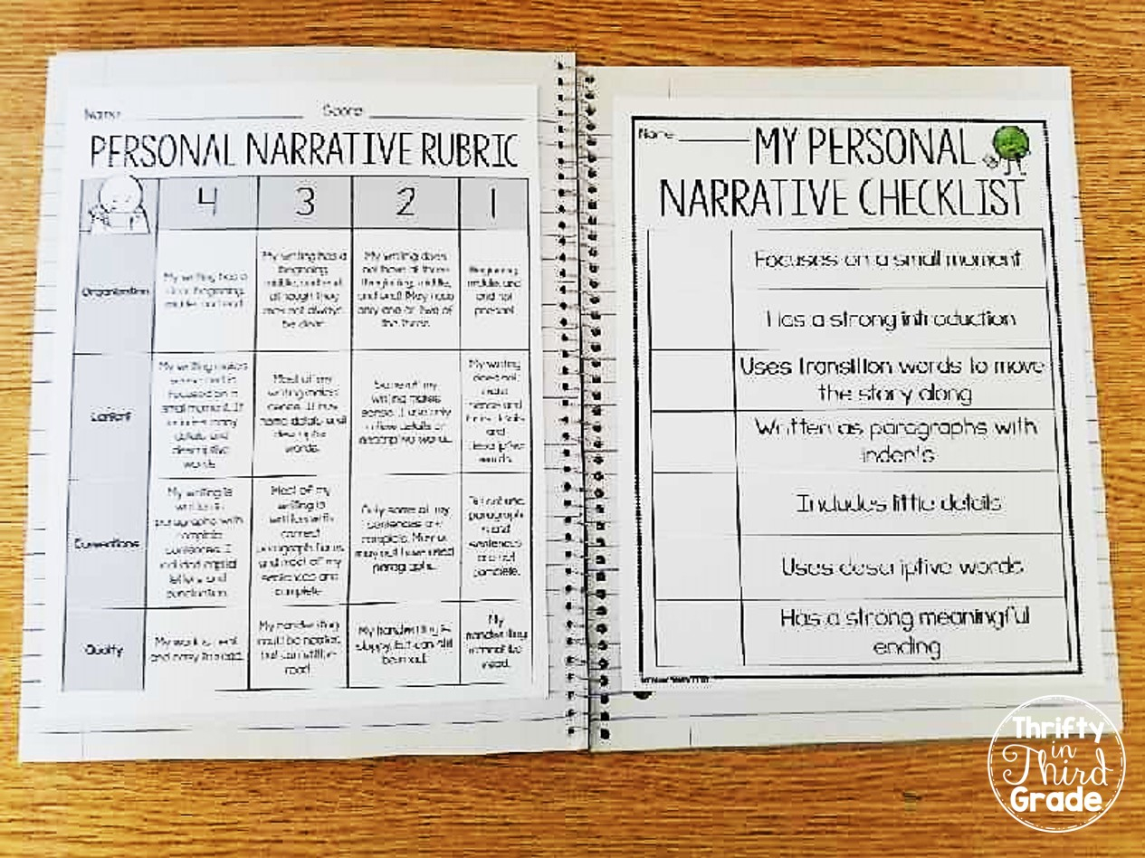 Personal Narrative Writing (Grades 2-5) | Thrifty In Third Grade