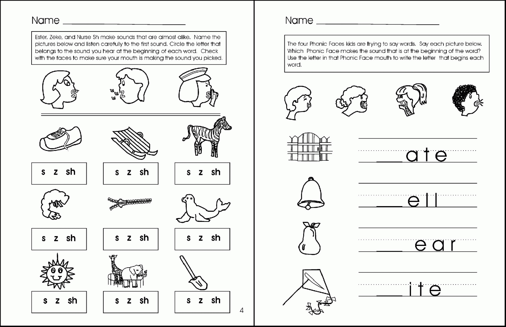 Phonemic Awareness Worksheets For Kindergarten &amp;amp; Rhyming