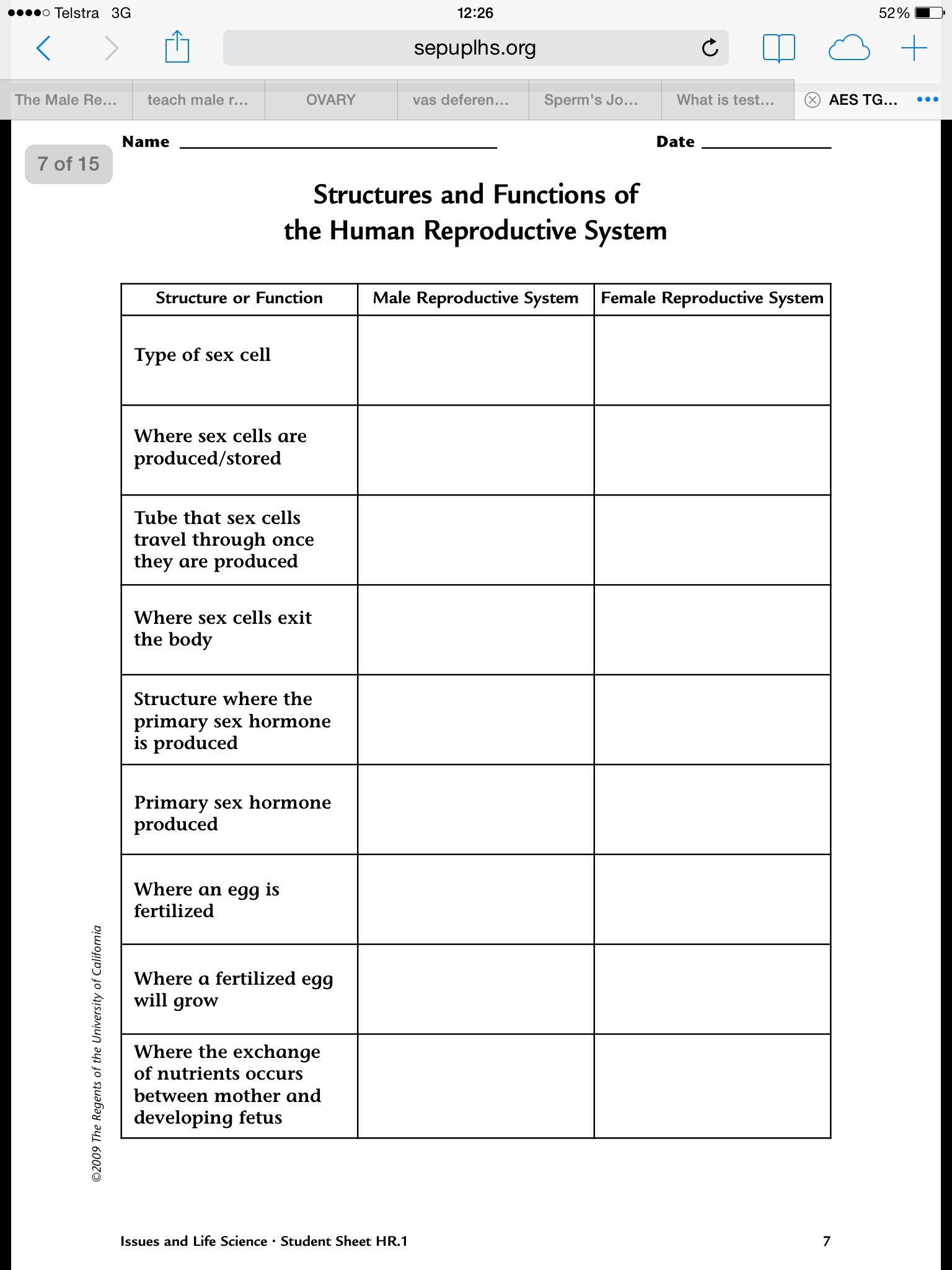 Pin On Teaching: Yr 11 Reproduction