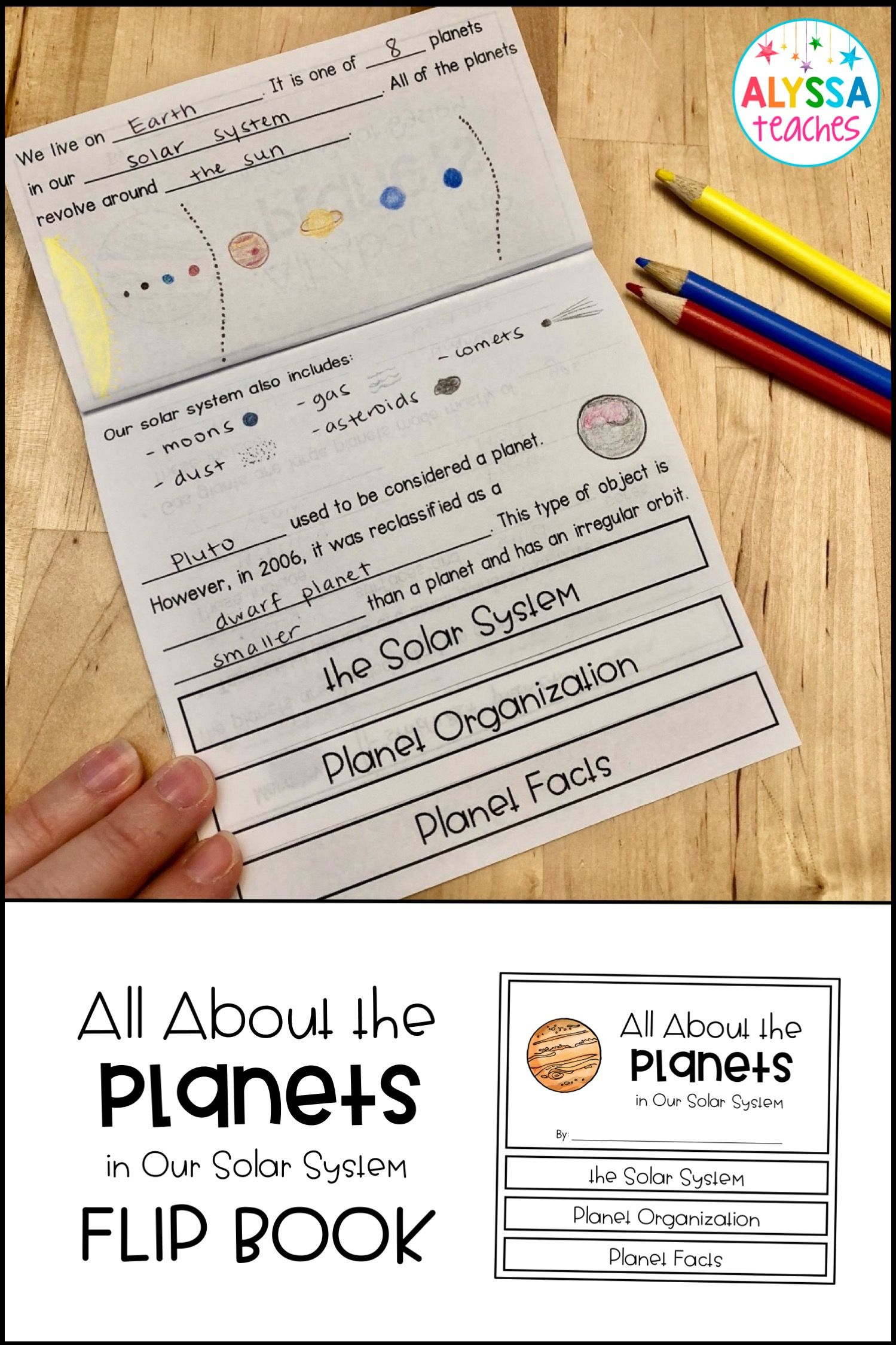 Planets Flip Book | 3Rd Grade Math | Planets, 3Rd Grade Math