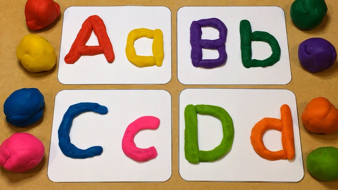 Playdough Letter Tracing Preschool Learning Activity