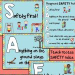 Playground And Recess Safety Rules Posters | Teaching Safety