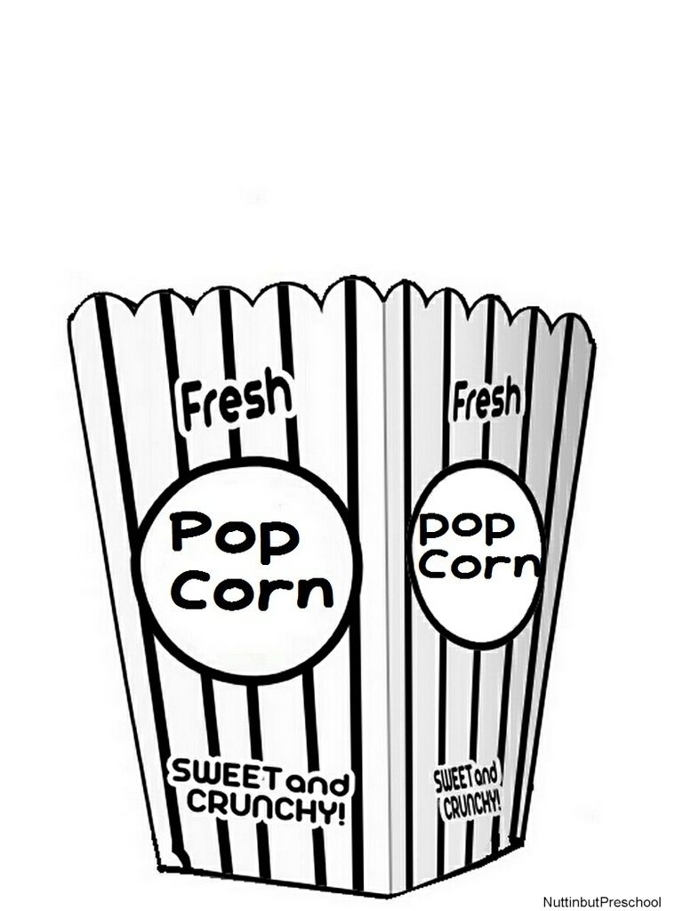 Popcorn Lesson Plan Theme | Colored Popcorn, Popcorn Bucket