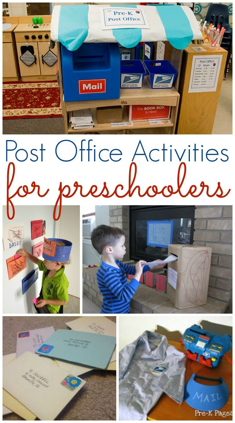Post Office And Mailing Activities For Preschool | Dramatic