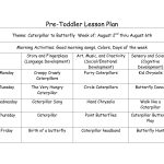 Pre Toddler Lesson Plan | Idee