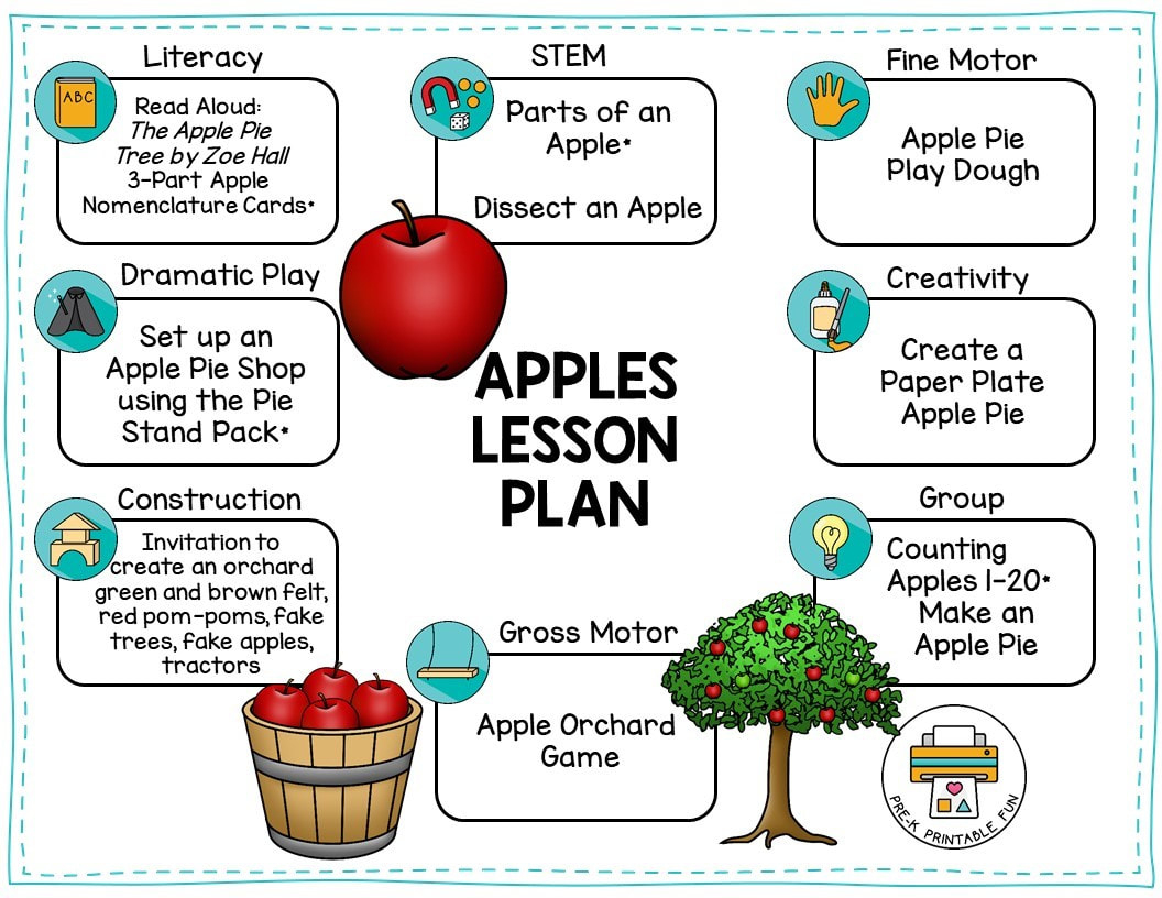 Preschool Apple Activities - Pre-K Printable Fun