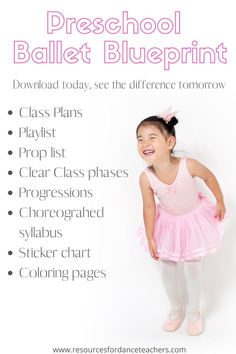 Preschool Ballet Blueprint - Preschool Ballet Curriculum For