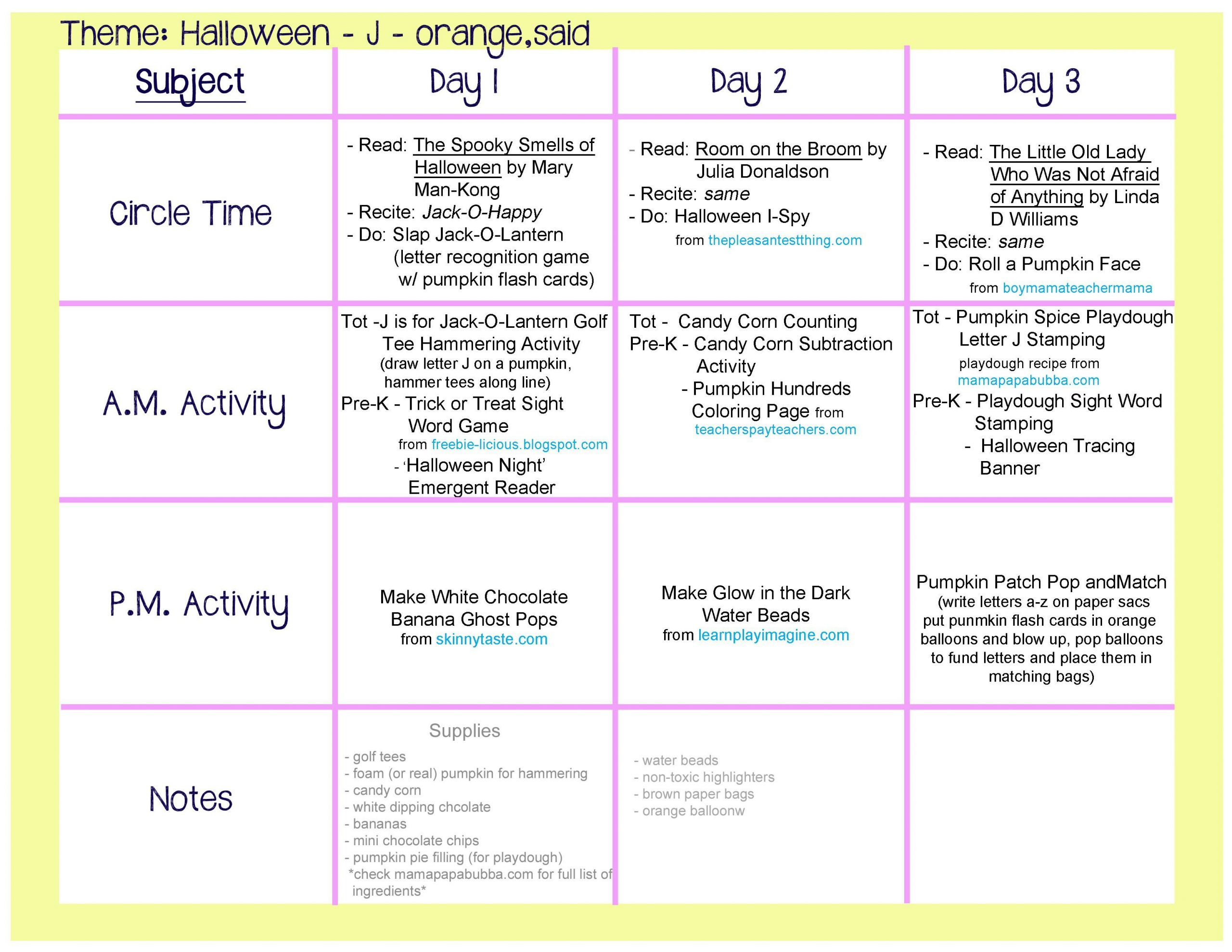 Halloween Lesson Plans Lesson Plans Learning