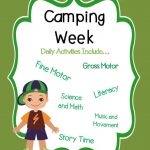 Preschool Lesson Plan Ideas For Camping Theme With Daily