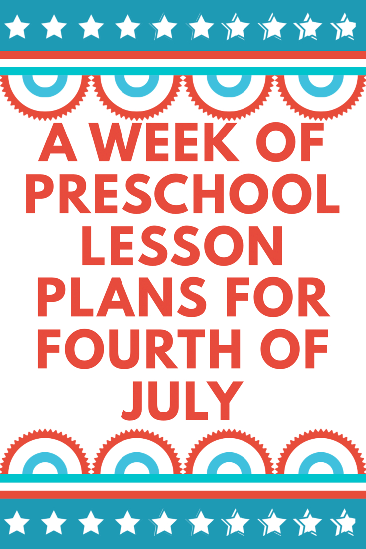 Preschool Lesson Plan Ideas Stars And Stripes With Daily