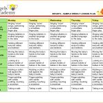 Preschool Lesson Plan Template Pdf Docree Blank Sample