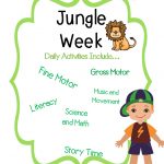 Preschool, Pre K, And Kindergarten Jungle Themed Lesson Plan