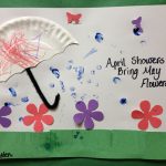 Preschool Spring Art. April Showers Bring May Flower. The