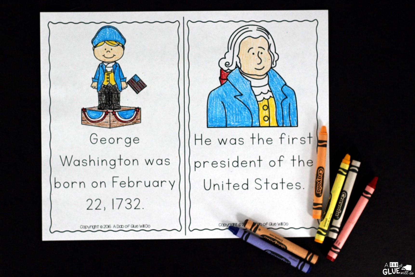 Presidents&amp;#039; Day Emergent Reader -