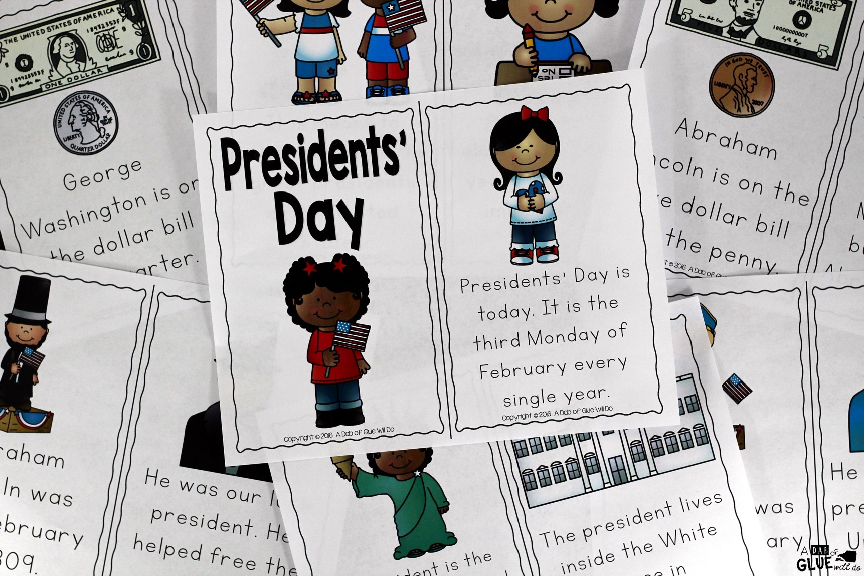 Presidents&amp;#039; Day Emergent Reader -