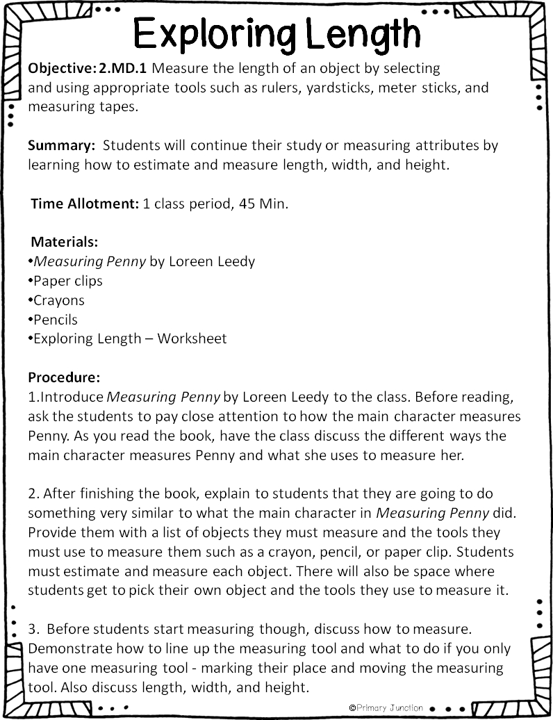 Primary Junction: Second Grade Common Core Measurement Unit