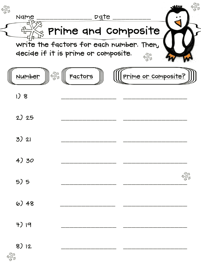 Prime/composite Numbers | Prime And Composite, Composite