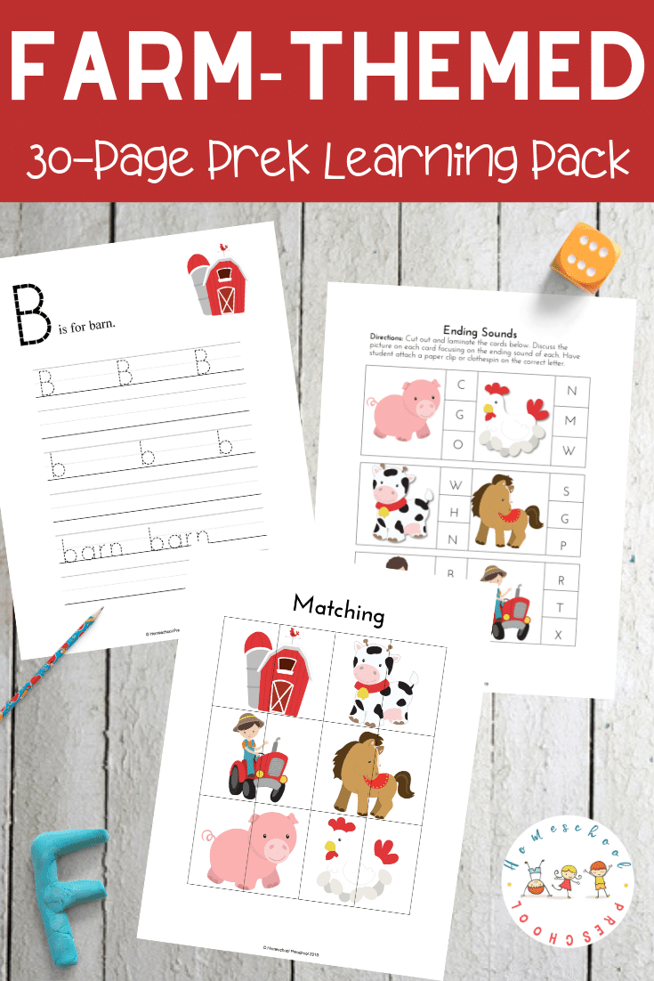 Printable Down On The Farm Activities For Preschool