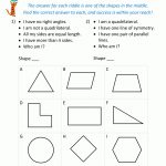 Printable Geometry Worksheets   Riddles