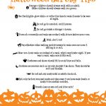 Printable} Halloween Safety Tips | Halloween Safety Tips