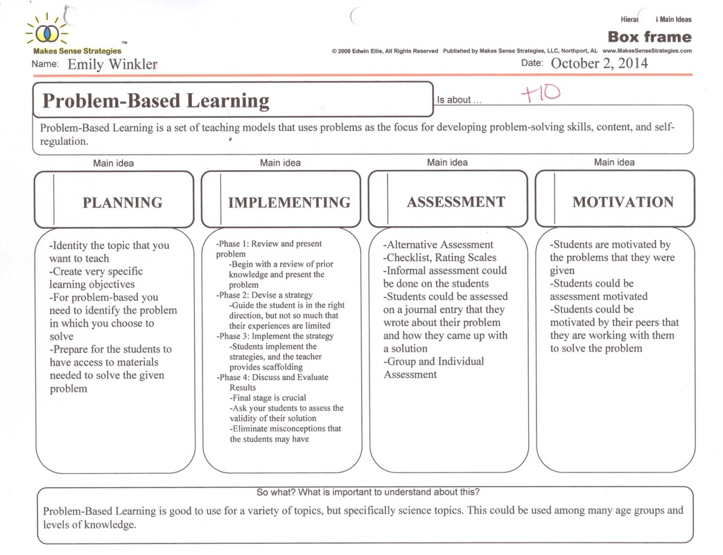 Problem-Based Learning - Fall 2014