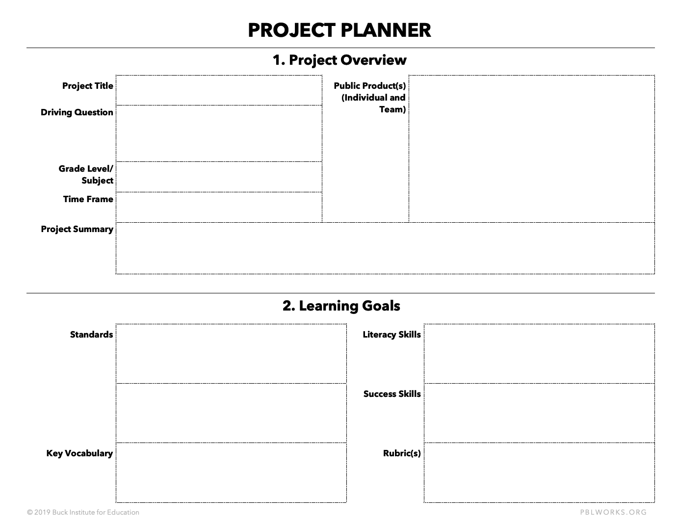 Project Planner | Mypblworks