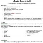 Pumpkin Science Lesson Plan For Preschool, Kindergarten, And