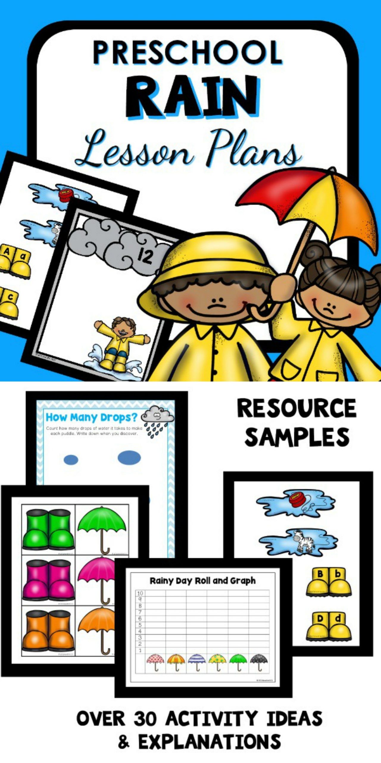 Rain Theme Preschool Classroom Lesson Plans | Preschool