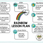 Rainbow Lesson Planning Page   Pre K Printable Fun