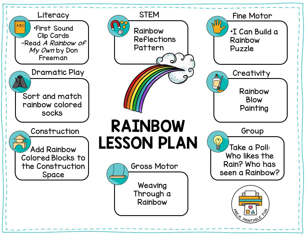 Rainbow Lesson Plans For Preschool - Lesson Plans Learning