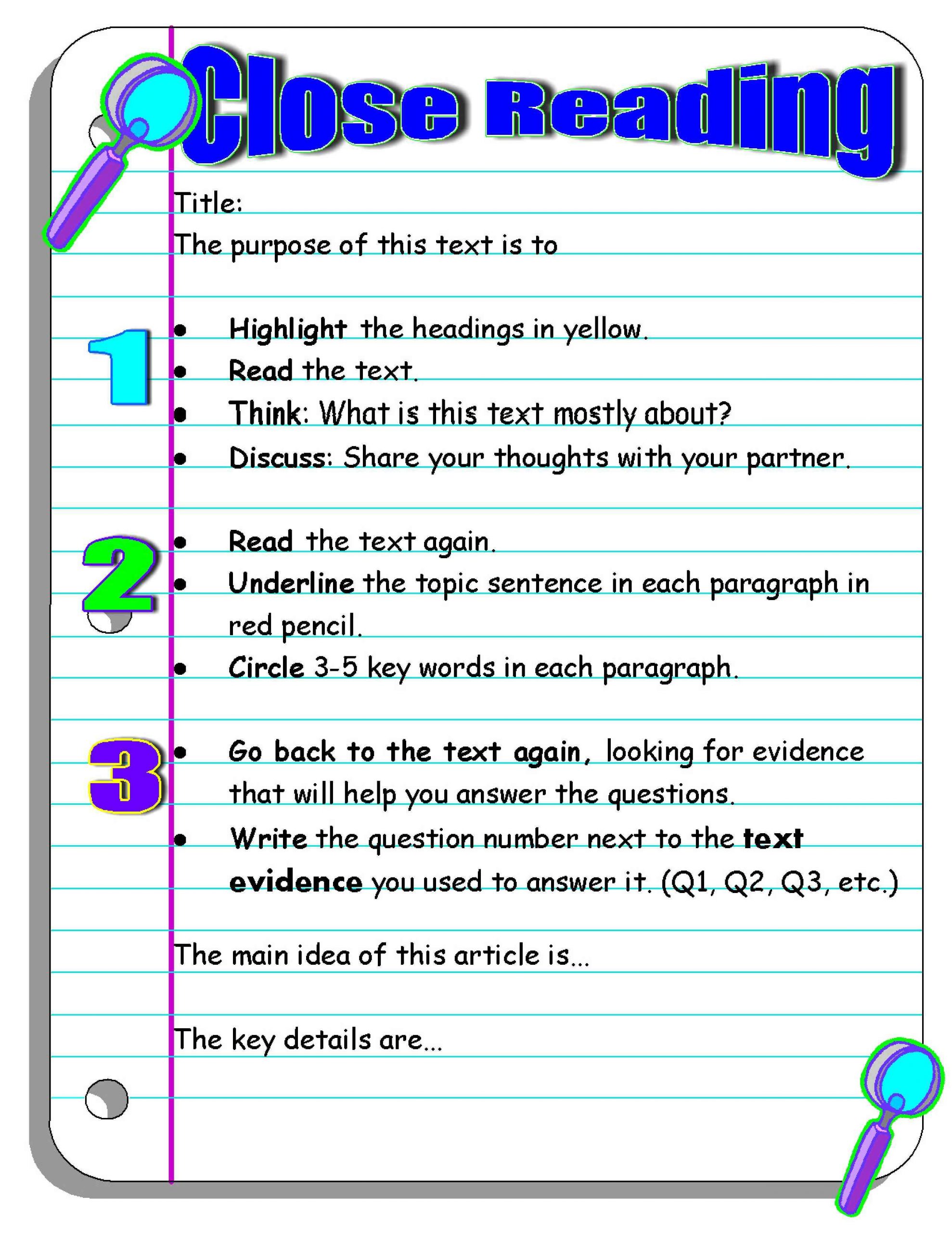 Reading Nonfiction Closely To Make Inferences Using Textual