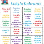Ready For Kindergarten Bingo | Kindergarten Readiness