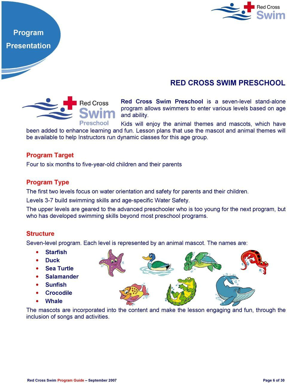Red Cross Swimming Lesson Plans - Google Search | Swim
