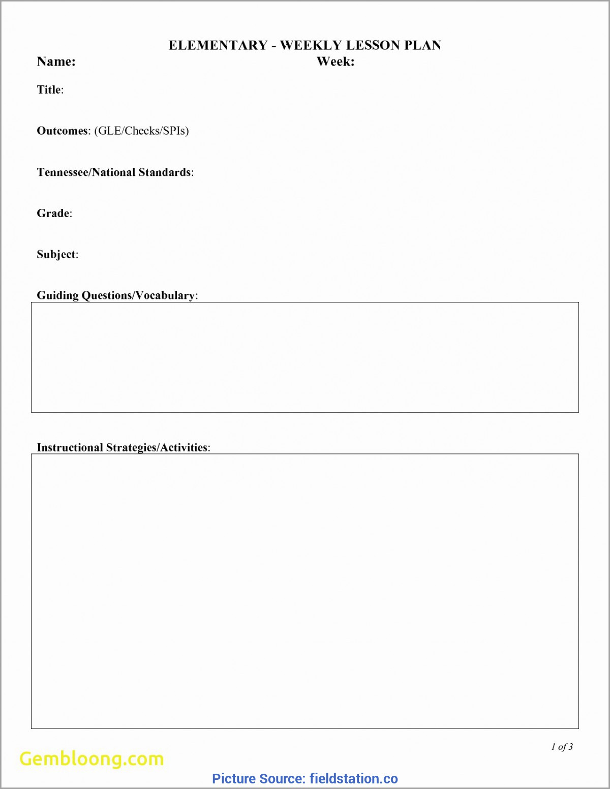 Regular Esl Lesson Plan Template Doc Simple Lesson Plan