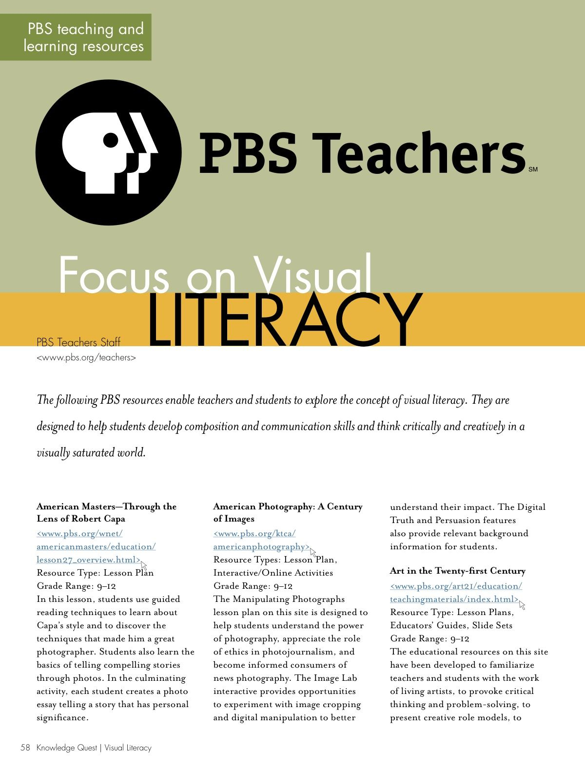 Resource: Lesson Planspbs Teachers For Guiding Teaching