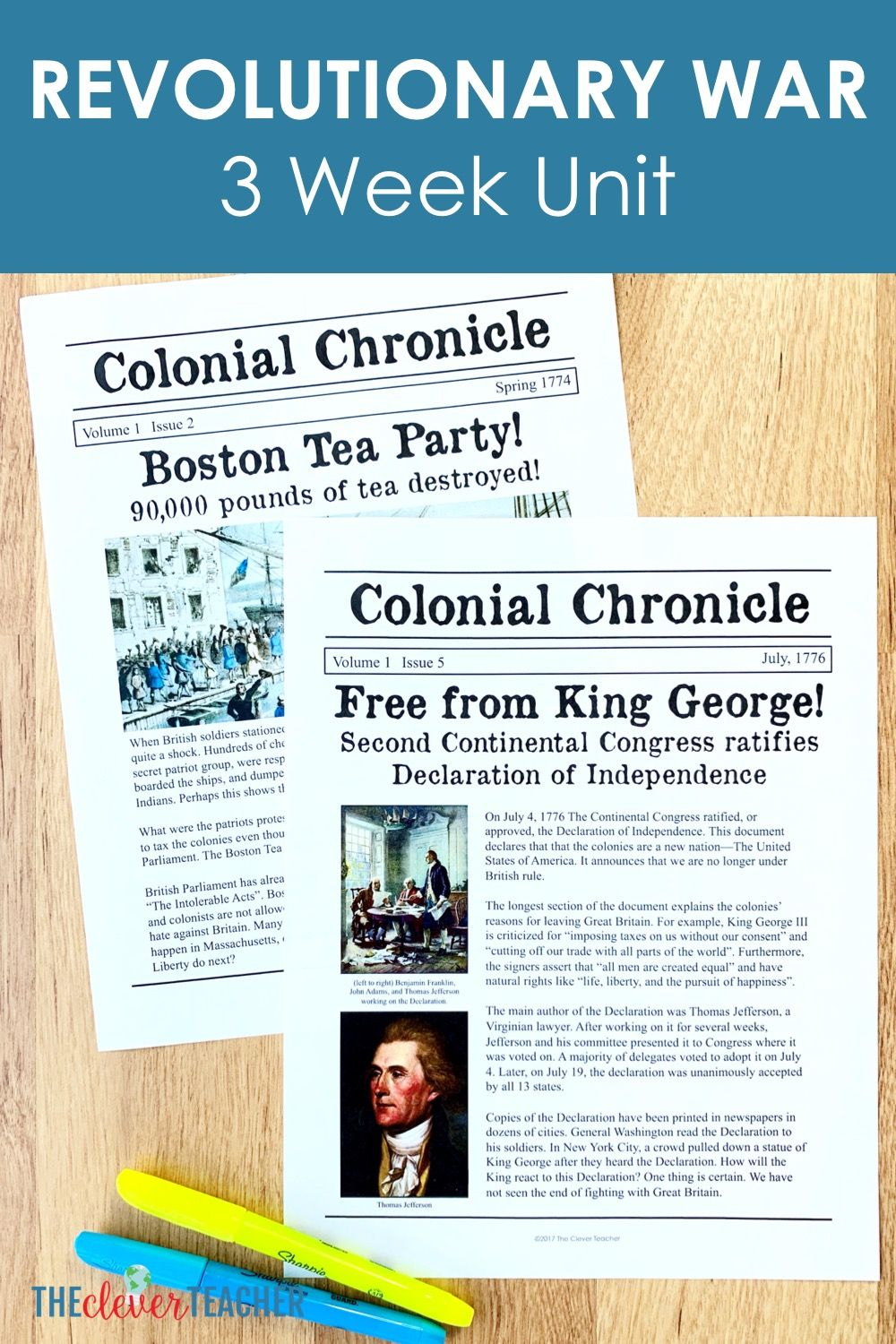Revolutionary War Lesson Plans For 5Th Grade And Middle