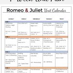 Romeo And Juliet Unit Plan   Activities, & Google Links For