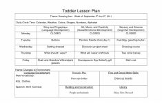 Sample Lesson Plan For Preschool