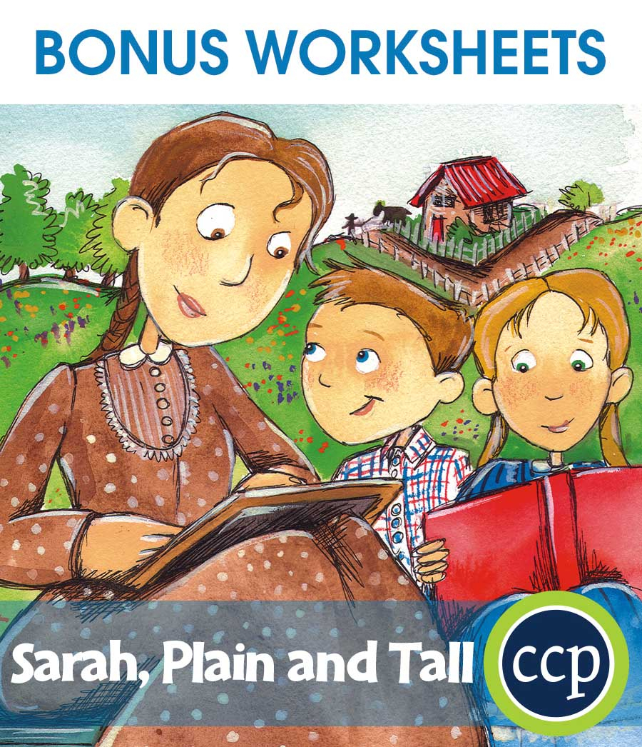 Sarah, Plain And Tall - Bonus Worksheets - Grades 3 To 4