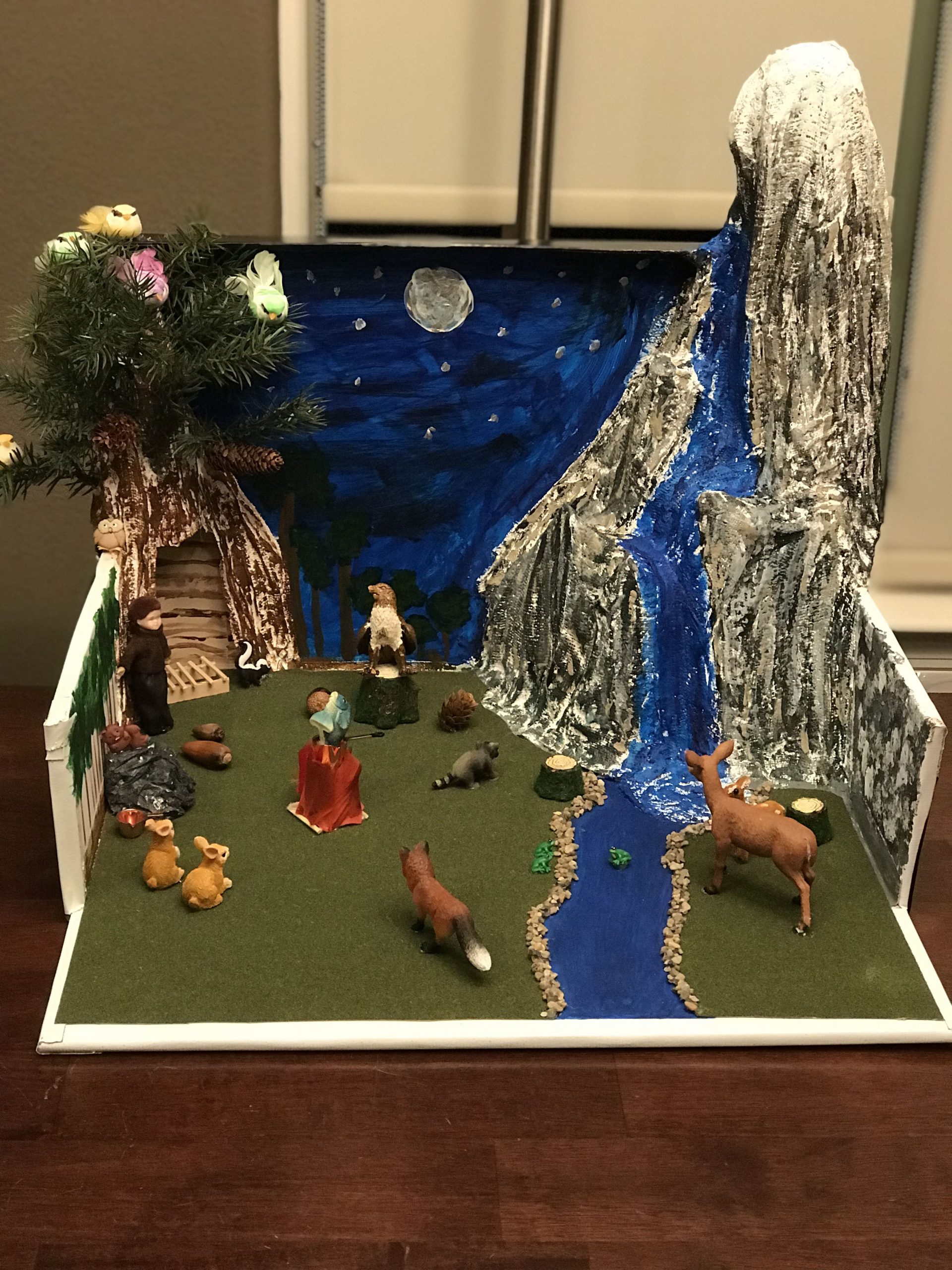 school project diorama my side of the mountain diorama 1 scaled