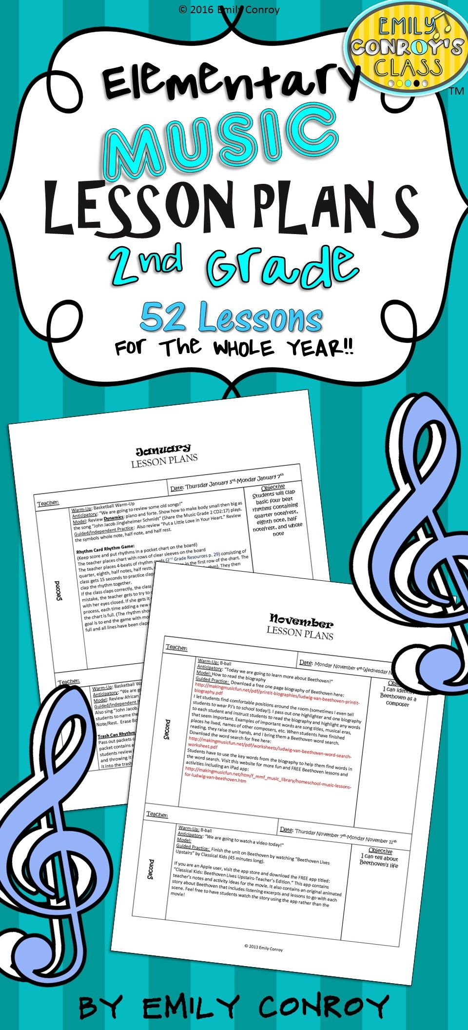 Second Grade Music Lessons Plans-These Plans Are Creative