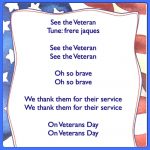 See The Veteran Preschool Song For Veterans Day. | Veterans