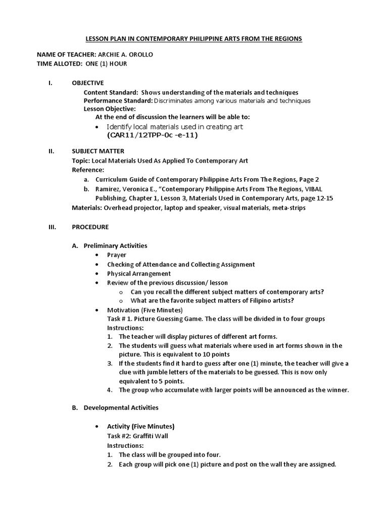 Semi Detailed Lesson Plan In Math Iv K 12 Based Curriculum Finding Unamed