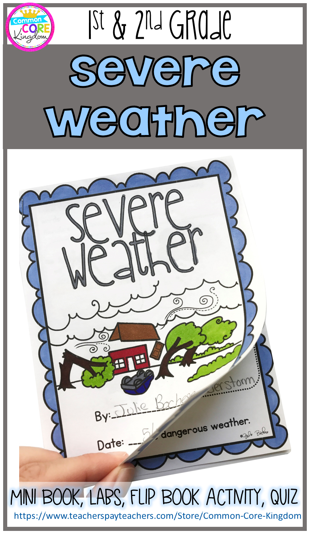 Severe Weather/ Storms Mini Unit- 1St &amp;amp; 2Nd Grade | Weather