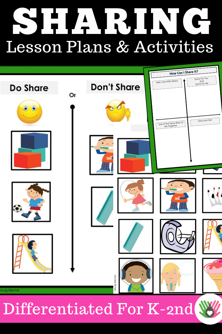 Sharing || Social Skills Lesson Plans And Activities For K