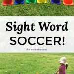 Sight Word Soccer   Fun Outdoor Literacy Activity For Kids